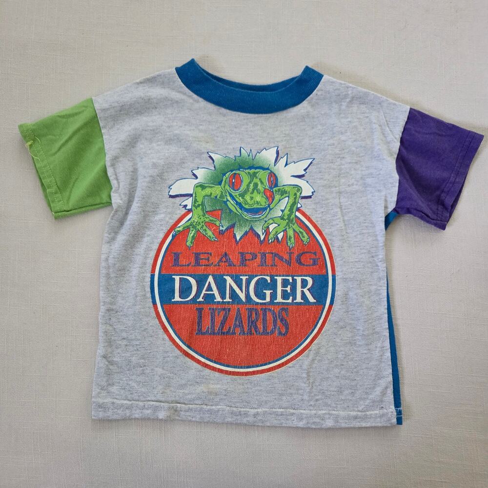 Vintage Leaping Lizards Color Pop Tee 3t